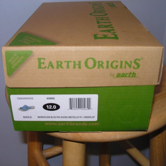 Earth Origins New Women's 12M Blue Sandals Slides Mules Shoes Box - Picture 7 of 8